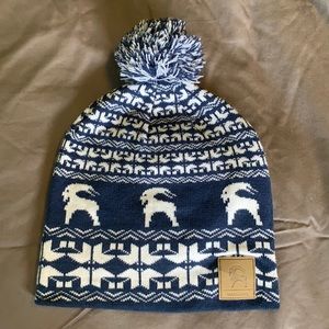 Backcountry Goat Winter Hat Fair Isle Pom Beanie